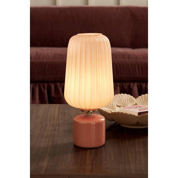 Lašrozā stikla galda lampa (augstums 40 cm) Daria – Ellos Home-image-1