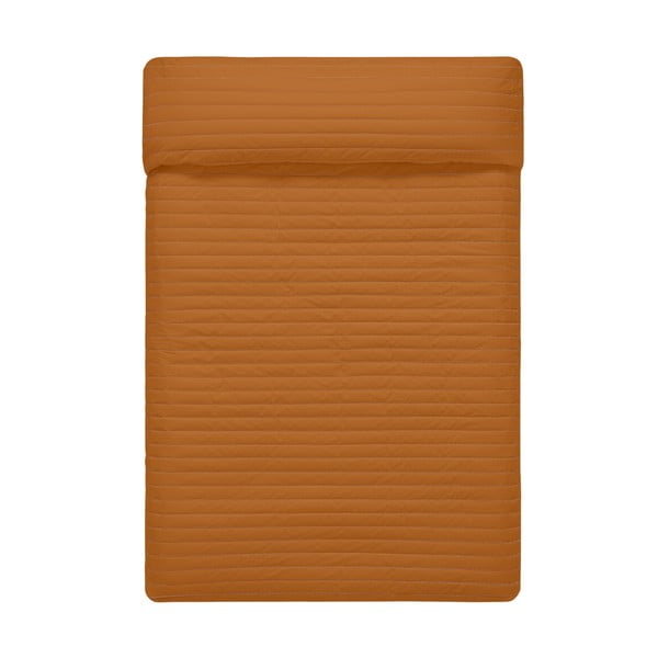 Oranžs/bēšs kokvilnas stepēts gultas pārklājs 180x260 cm Dash – Happy Friday-image-2