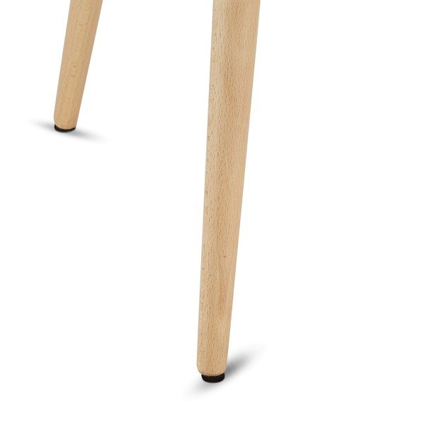 Balts kafijas galdiņš ar dižskābarža koka kājām Furnhouse Opus, Ø 50 cm-image-1