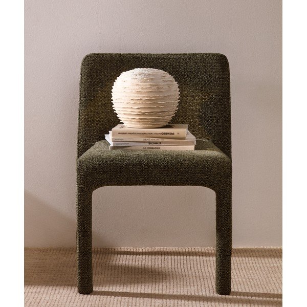 Krēmkrāsas keramikas rokām darināta vāze (augstums 21 cm) Evania – Kave Home-image-2