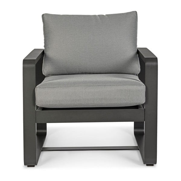 Pelēks metāla dārza atpūtas krēsls Merrigan   – Bizzotto-image-2