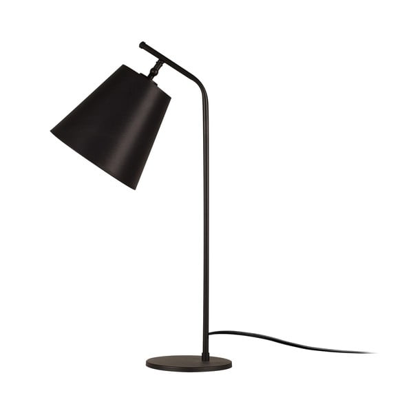 Melna galda lampa ar metāla abažūru (augstums 67 cm) Salihini – Opviq lights