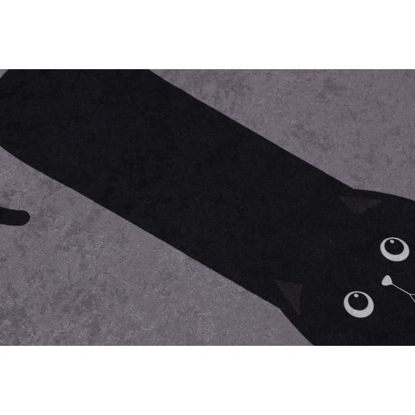 Melni/pelēki vannas istabas paklājiņi (2 gab.) 60x100 cm Comfort – Foutastic-image-1