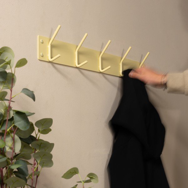 Gaiši dzeltens tērauda sienas pakaramais 70 cm Fusion – Spinder Design-image-4