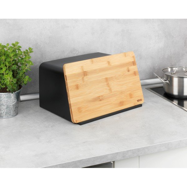 Melns maizes trauks ar bambusa dēlīti Wenko Kubo-image-4