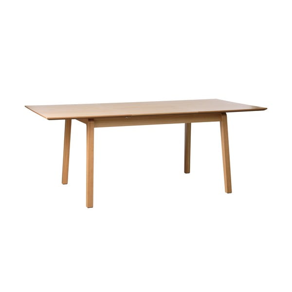 Dabīga toņa izvelkams ēdamgalds ar ozolkoka imitācijas galda virsmu 95x200 cm Bari – Unique Furniture-image-2