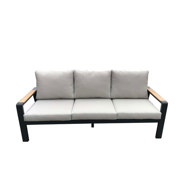 Pelēks alumīnija dārza atpūtas komplekts 5 personām Rotterdam – Rojaplast-image-2