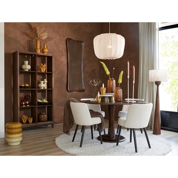 Dabīga toņa mango masīvkoka grāmatplaukts 95x190 cm Sondrio – Light & Living-image-2