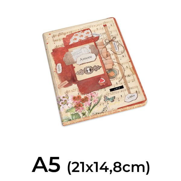 A5 izmēra klades 192 lpp. (2 gab.) Love – Kartos-image-2