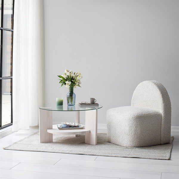 Balts apaļš kafijas galdiņš ø 75 cm Mondo – Neostill-image-4