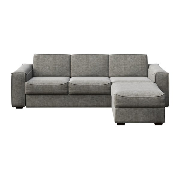 Pelēks dīvāns ar maināmu sēdmoduli MESONICA Munro, 288 cm