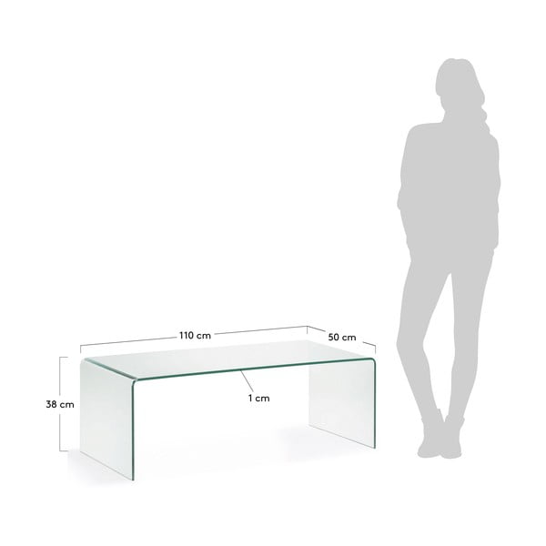 Stikla žurnālgaldiņš 50x110 cm Burano – Kave Home-image-3