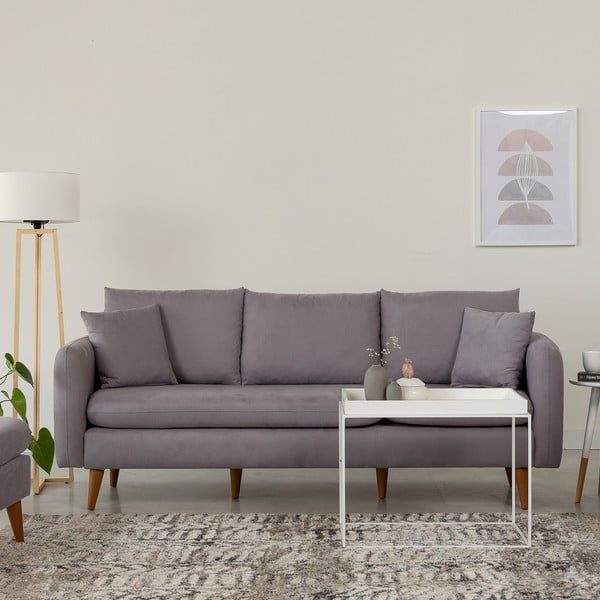 Pelēks dīvāns 215 cm Sofia – Balcab Home-image-4
