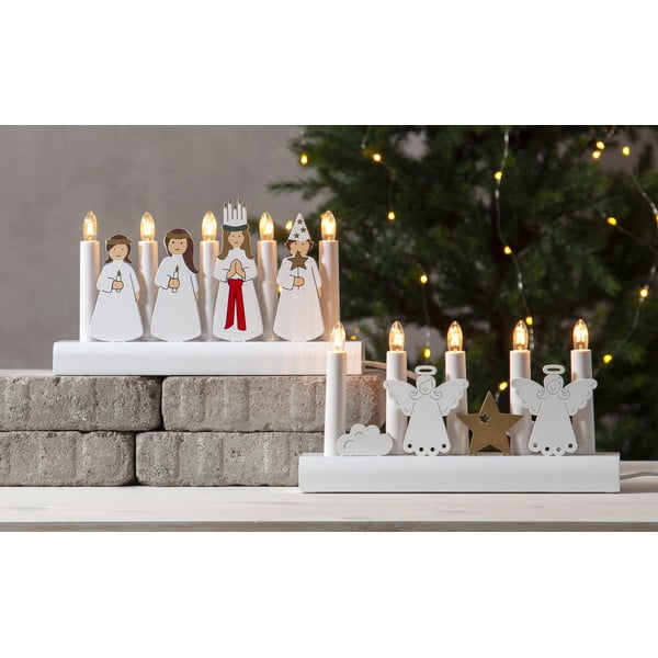 Balts Ziemassvētku gaismas dekors Julia – Star Trading-image-2