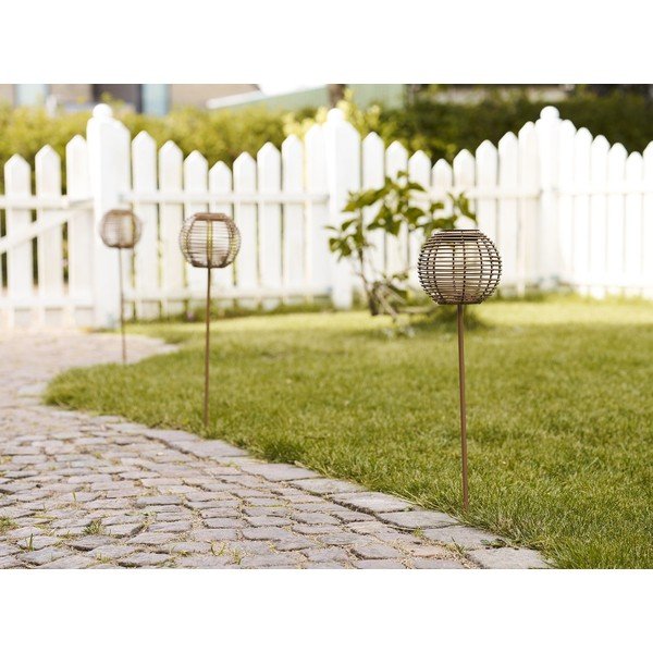 LED zemē spraužams āra gaismeklis ar saules baterijām ø 17 cm Carlisle – House Nordic-image-2