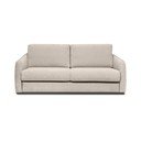 Bēšs dīvāns gulēšanai/salokāms no šenila auduma 189 cm Storm – Scandic