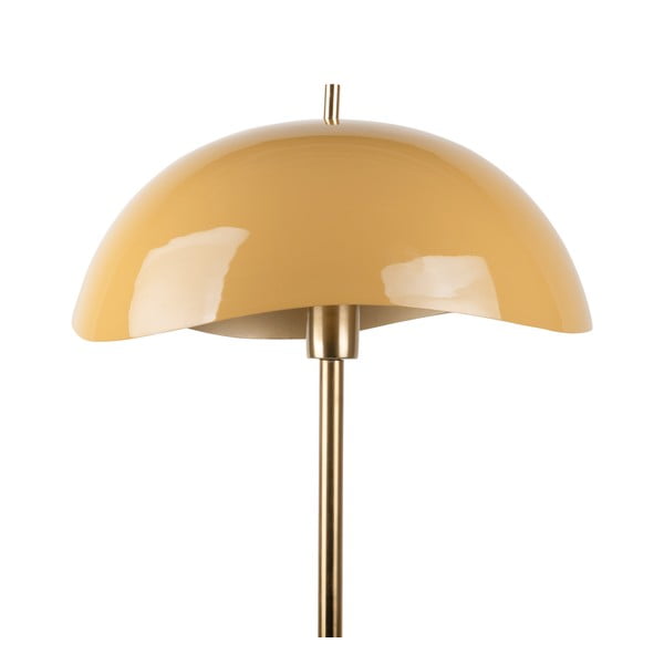 Sinepju dzeltena/zelta krāsas stāvlampa ar metāla abažūru (augstums 154 cm) Waved – Leitmotiv-image-1