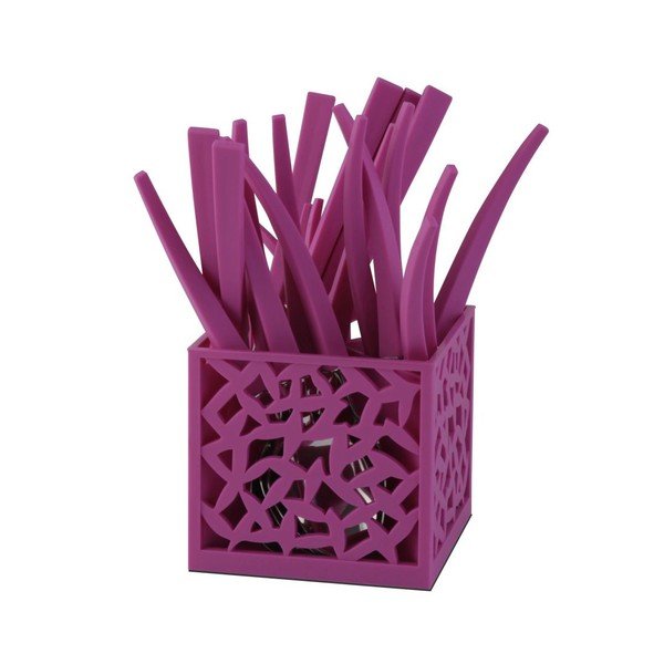 24 violetu galda piederumu komplekts ar statīvu Vialli Design Mia-image-1