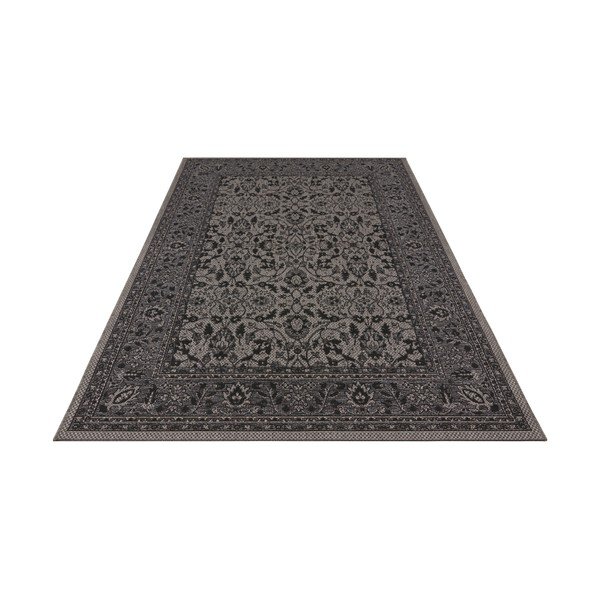 Melns un violets āra paklājs NORTHRUGS Konya, 200 x 290 cm-image-1