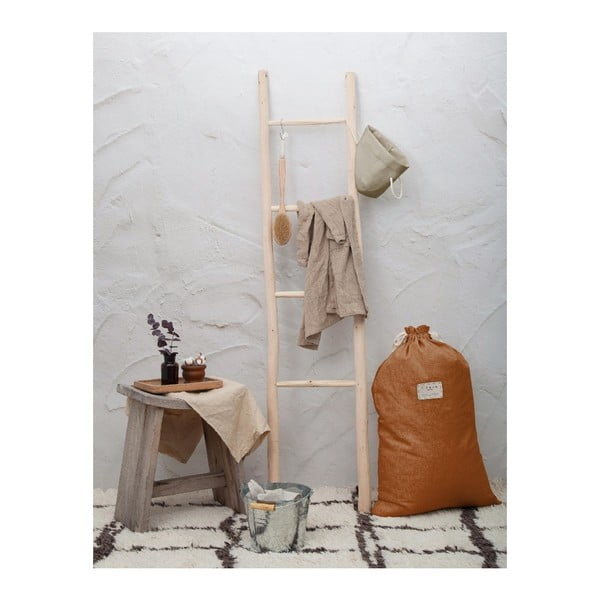 Lina veļas maiss Really Nice Things Terracota, augstums 75 cm-image-1