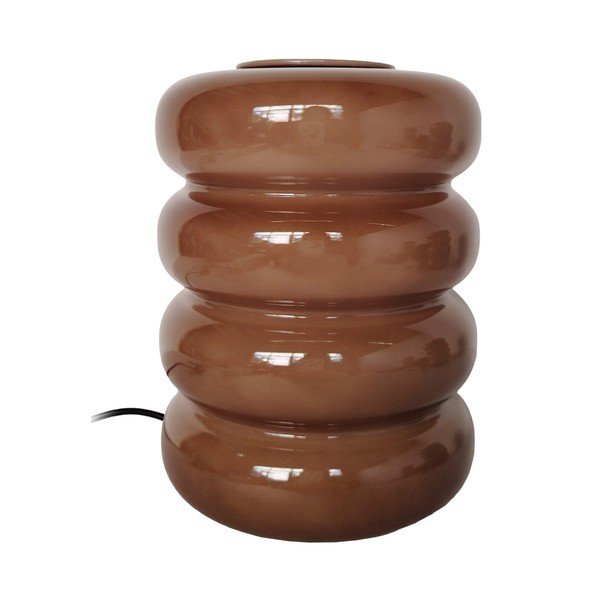 Brūna stikla LED galda lampa (augstums 16,5 cm) Aro – Leitmotiv