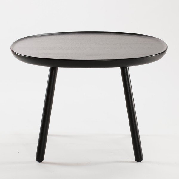 Melns masīvkoka galds EMKO Naïve, ø 64 cm-image-3