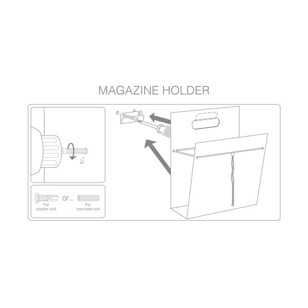 Metāla/ekoloģiskās ādas žurnālu statīvs Nupo M – LIND DNA-image-1