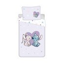 Vienguļamā kokvilnas bērnu gultas veļa 140x200 cm  Lilo and Stitch "Heart" – Jerry Fabrics