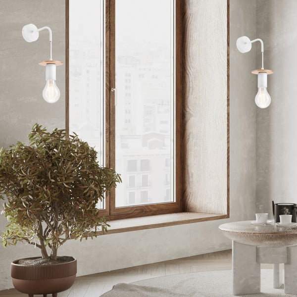 Balta sienas lampa Angelina – LAMKUR-image-3