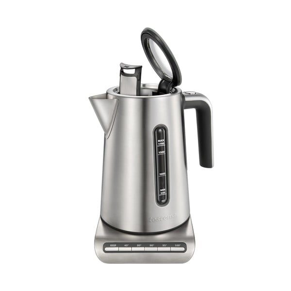 Nerūsējošā tērauda tējkanna sudraba krāsā 1,7 l President – Tescoma-image-1
