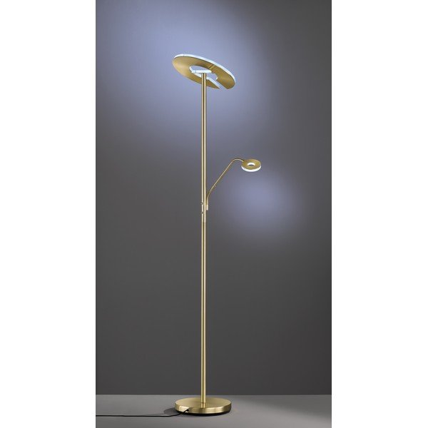 Zelta krāsas LED stāvlampa ar regulējamu spilgtumu (augstums 180 cm) Dent – Fischer & Honsel-image-4
