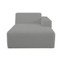 Pelēks modulārais dīvāns no buklē auduma (ar labo stūri) Roxy – Scandic