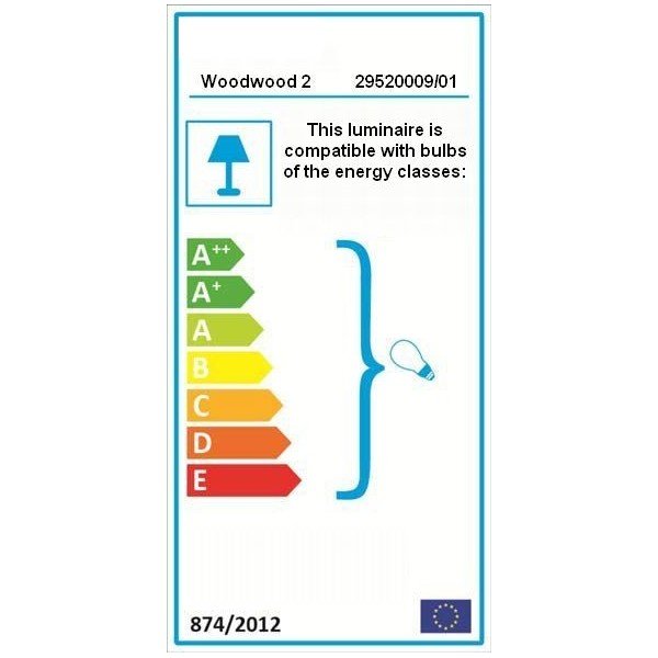 Balta stāvlampa ar koka rāmi Woodman Floor-image-1