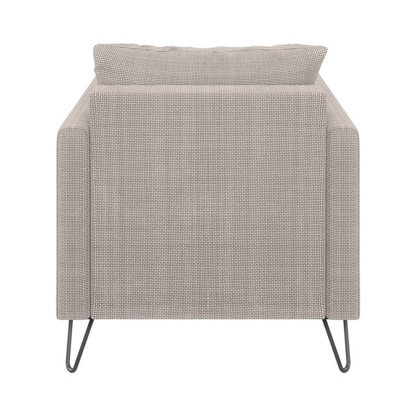 Gaiši brūns atpūtas krēsls no šenila auduma Freya – Ropez-image-2