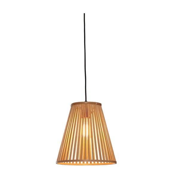 Dabīga toņa piekaramā lampa ar bambusa abažūru ø 30 cm Merapi – Good&Mojo