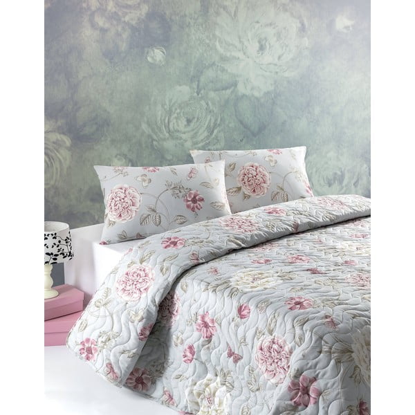 Stepēts gultas pārklājs un spilvendrānas komplekts Mijolnir Sandiego, 160 x 200 cm-image-4