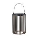 Melna āra LED laterna ar saules baterijām/ar USB (augstums 54 cm) Cavia – Markslöjd