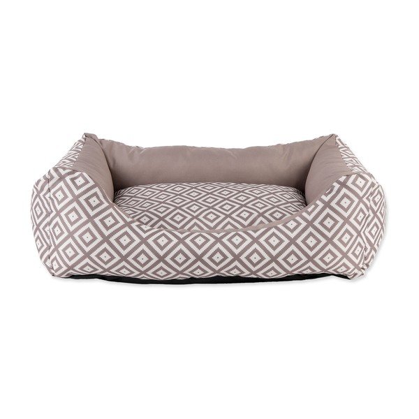 Gaiši brūna plīša mājdzīvnieku gulta suņiem 75x90 cm Dog Fantasy DeLuxe – Plaček Pet Products-image-1
