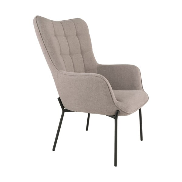 Gaiši pelēks atpūtas krēsls ar atzveltni Glasgow  – House Nordic-image-2