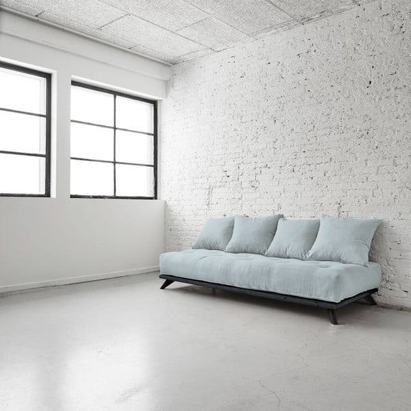 Dīvāns Senza Black/Sky Blue-image-1
