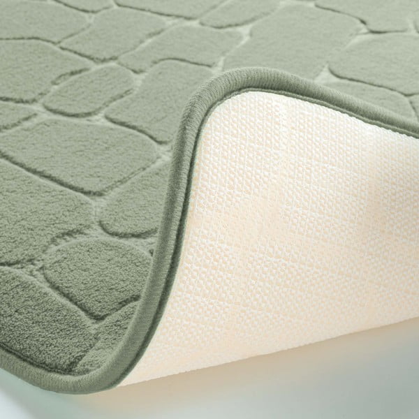 Zaļš vannas istabas paklājiņš 50x80 cm Ricochet – douceur d'intérieur-image-3