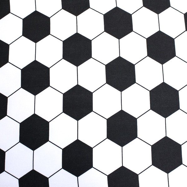 Melnbalts vienguļamais kokvilnas bērnu palags ar gumiju 90x200 cm Football – Jerry Fabrics-image-2