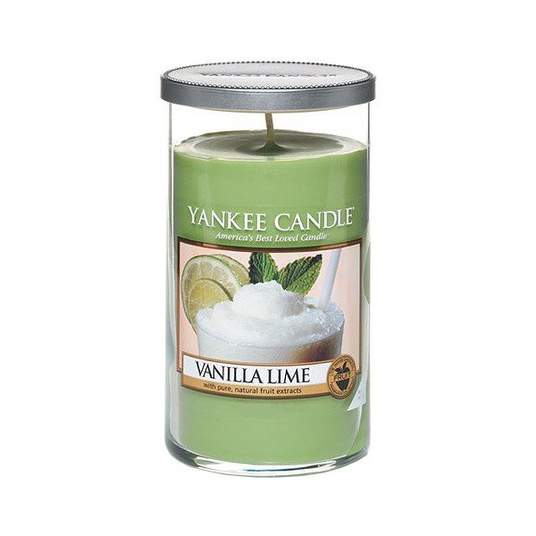 Yankee Candle aromātiskā svece Vanilla with Lime, degšanas laiks līdz 90 stundām