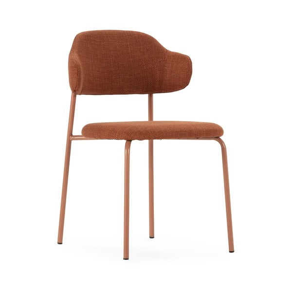 Terakotas oranži pusdienu krēsli (4 gab.) Adriel – Marckeric