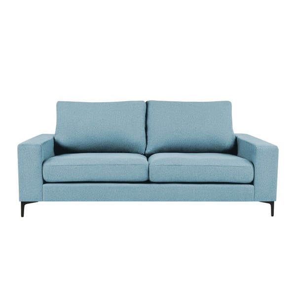 Gaiši zils trīsvietīgs dīvāns Kooko Home Cancan