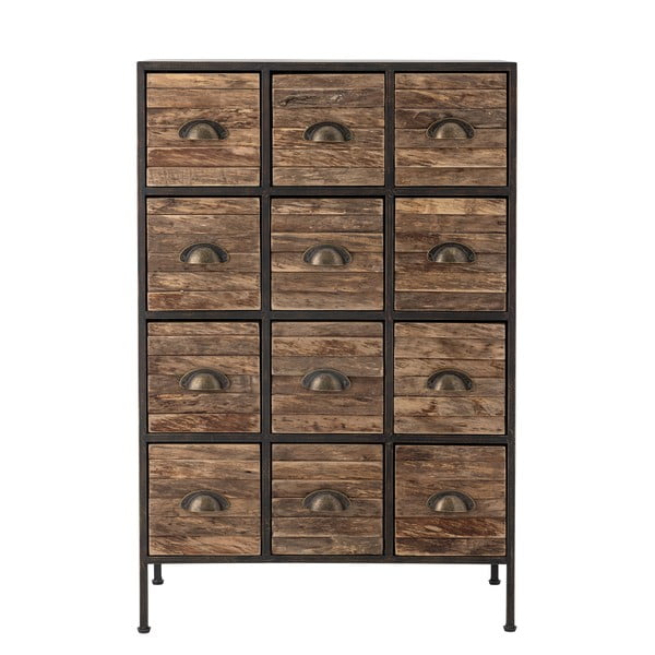 Melna/brūna metāla kumode 60,5x92x33,5 cm Matteo – Bloomingville