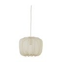 Krēmkrāsas piekaramā lampa ar auduma abažūru ø 12 cm Plumeria – Light & Living