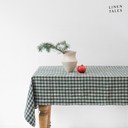 Lina galdauts 140x200 cm Forest Green Gingham – Linen Tales