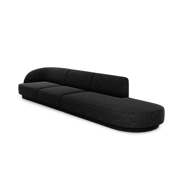 Antracīta pelēks dīvāns 302 cm Miley – Micadoni Home-image-3