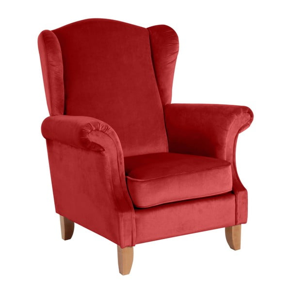 Ķieģeļu sarkanais samta krēsls Max Winzer Verita Velvet